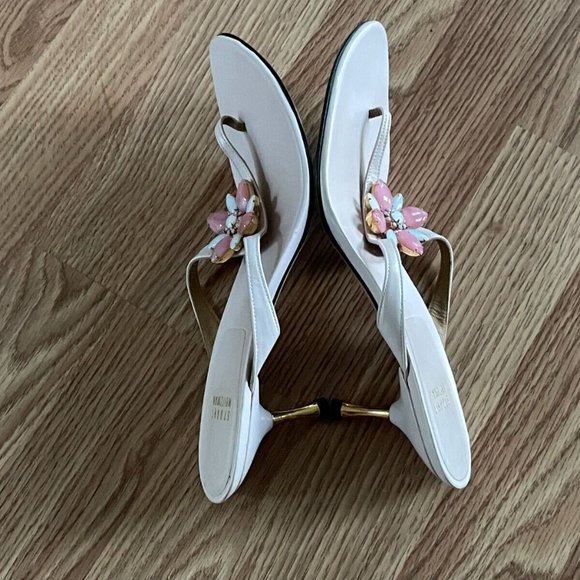 Stuart Weitzman Women Heel Sandal Shoes Leather Sole Pink Leather Upper Spain 39 - Picture 11 of 12
